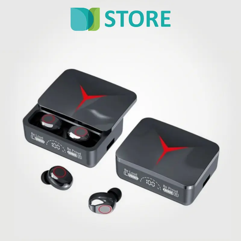 Headset Bluetooth TWS Pro Gaming LED Powerbank Headphone 3