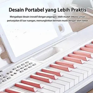 Original - Benston Music- Piano Elektronik Multifungsi, Piano 88-Key, Piano Elektronik Profesional Rumah Pintar,Keyboard Piano Elektrik Portabe