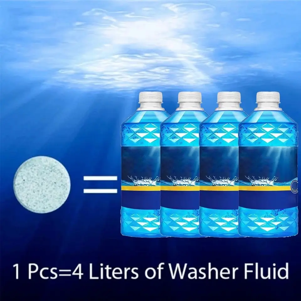 [SG seller] Car Windshield Cleaner Car Effervescent Tablet Glass Water Solid Cleaner Universal Automobile Accessories Spray Cleaner