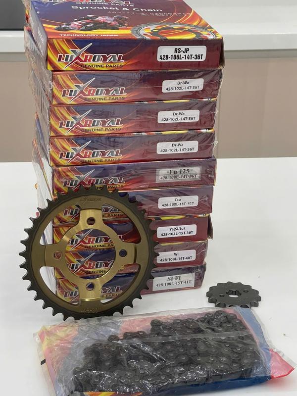 Nhông sên dĩa Luxroyal cho dream, wave nhỏ, wave rs, sirius, future fi, future neo, taurus, win 41 răng, si fi cực êm và bền