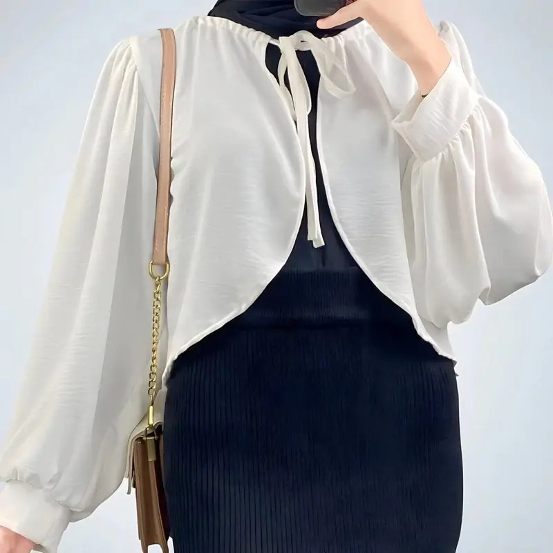 Cardigan Luar Crinkle Airflow untuk Wanita Muslim 2