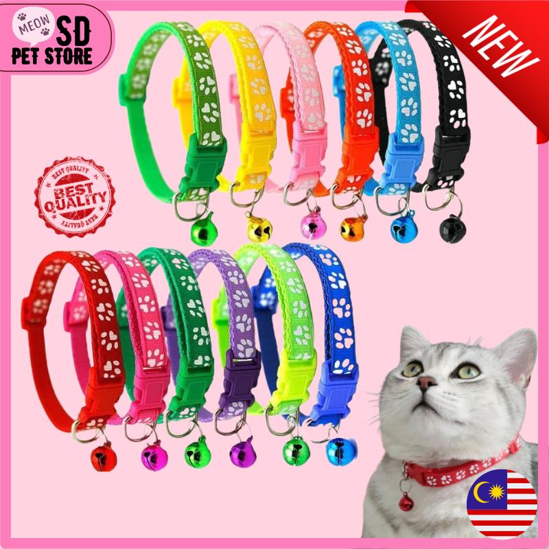 【SD PETSTORE】 Kucing Cat Dog Collar Pet Collar Cute Nice Adjustable ...