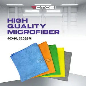 Lap Micro Fiber 40x40cm 320GSM Microfiber Halus Detailing Mobil Motor Dapur Piring Restoran Kafe