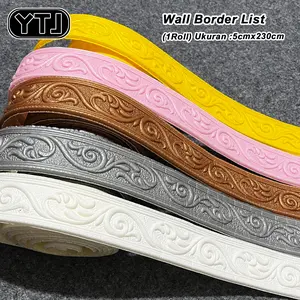 YTJ List Dinding Wall Border List Foam 3D 5cm x 230cm - List Dinding 3D Foam tebal 5mm