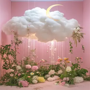 Latar belakang foto baru untuk streamer dan influencer, gaya minimalis, live 3D, interior hangat dengan nuansa Tionghoa