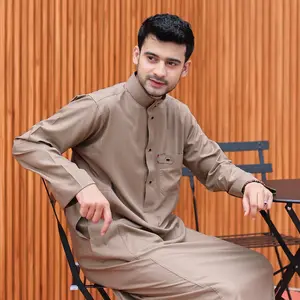 Jubah Pria Dewasa Gamis Slimfit Premium Tangan Panjang Oblong Basic Polos Muslim Hitam Putih