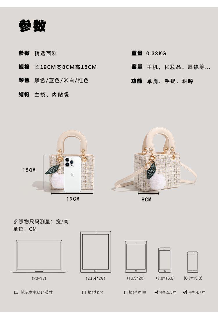 Product Introduction of Túi Diana cầm tay Dễ Phối Đồ Túi Messenger Đeo Vai, Sản Phẩm Chính Hãng Chính Thức Urbam Rewiwo, Mẫu Năm Mới, 2024 16