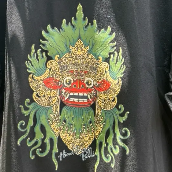 Kaos Barong X Simbar dengan design balinese art 3