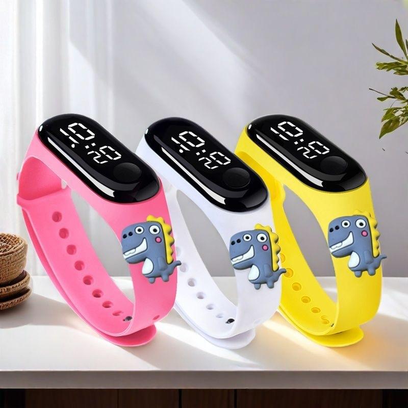 Đồng hồ búp bê bán chạy, đồng hồ điện tử LED chống nước M3, mẫu thể thao phát sáng họa tiết hoạt hình dành cho học sinh, phù hợp cả nam và nữ.