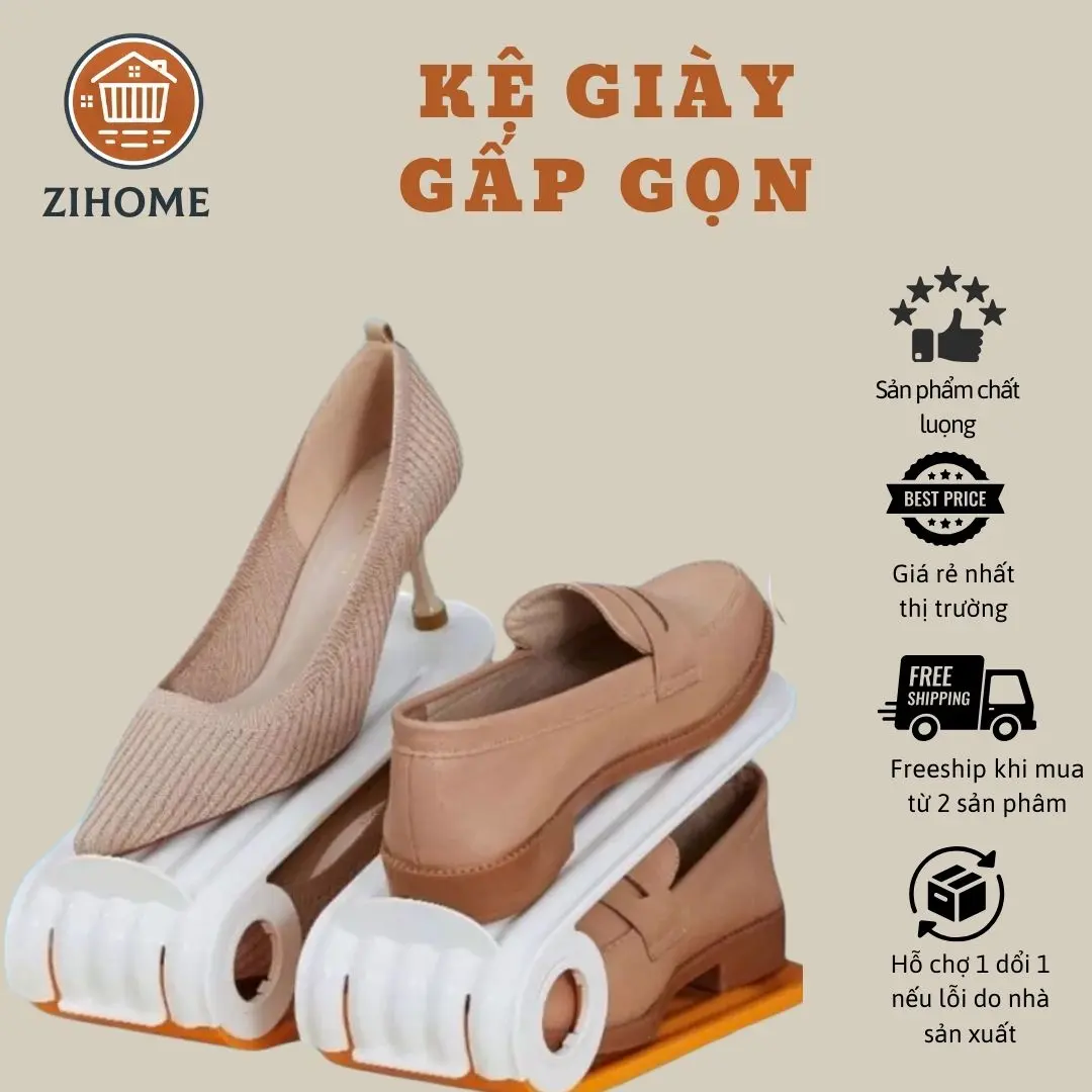 COMBO 10 Giá đỡ giày gấp đôi Siêu Dày Cao Cấp Tiết Kiệm Không Gian