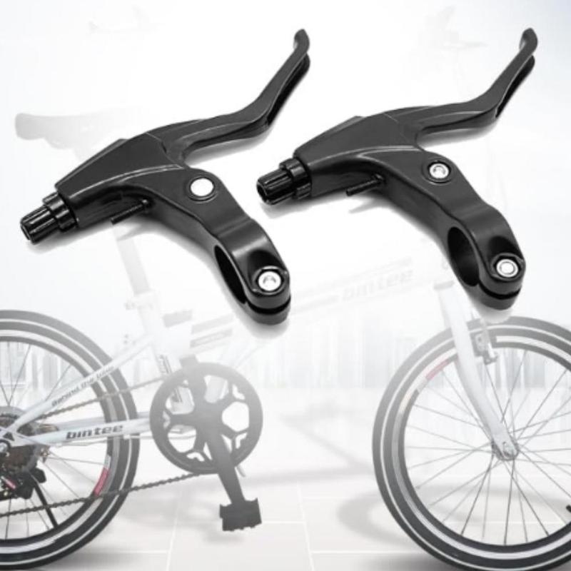 Product Introduction of Mountain Bike Handlebar, 2 Counts Aluminum Alloy Bike Brake Handle, Mountain Road Bike V-shaped Brake Lever, Bike Handlebar Accessories 4