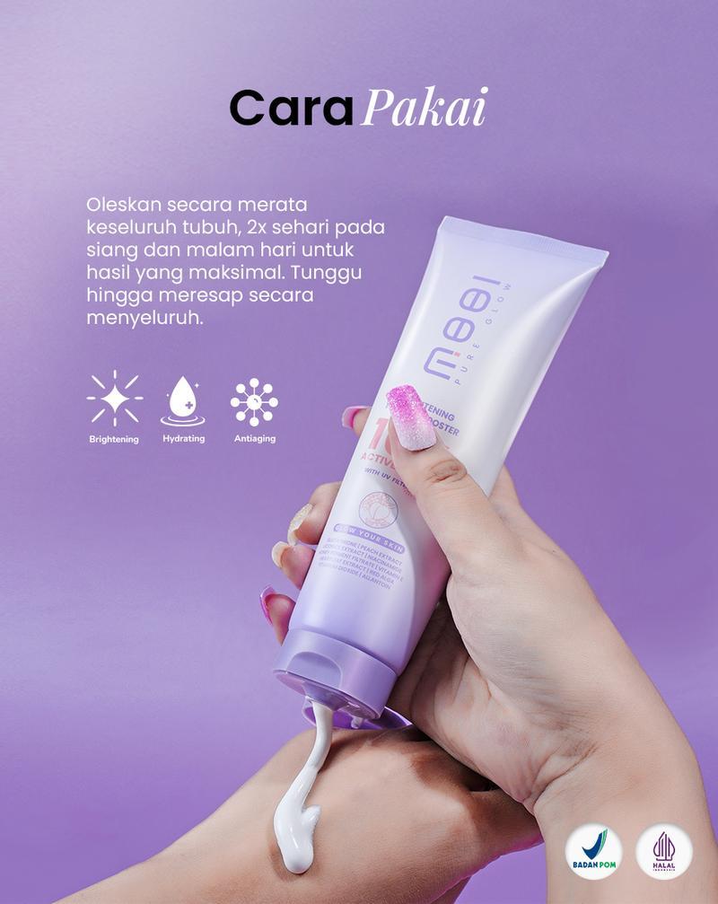 (NEW) MOOI Tone Up Booster - Rahasia Kulit Cerah Instan 10X Lebih Cerah dengan Glutathione, Niacinamide, Licorice Extract, dan Vitamin E