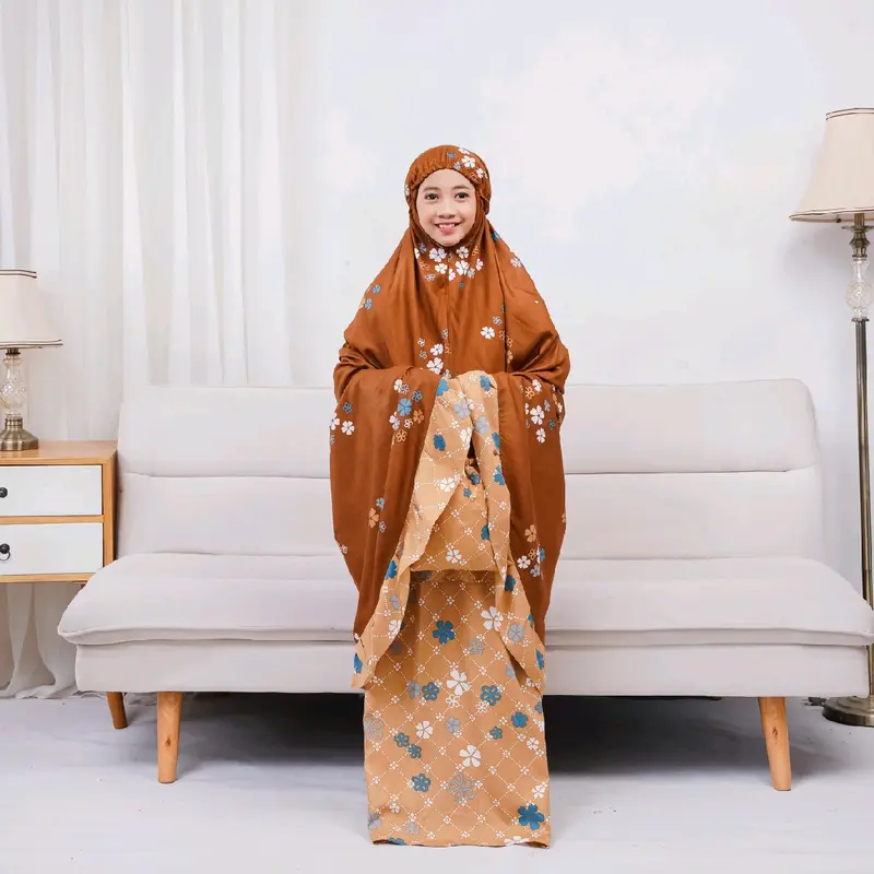 {Tameera} Mukena Anak 6 Sampai 10 Tahun Bahan Adem Nyaman Lembut Katun Rayon Bali Amiroh Kids 5