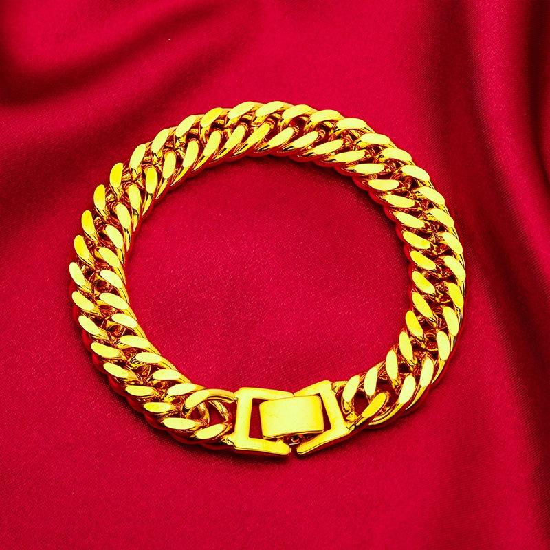 Product Introduction of SS24 Jewelry Boss Bracelet 10mm  Classic Men's Bracelet 16