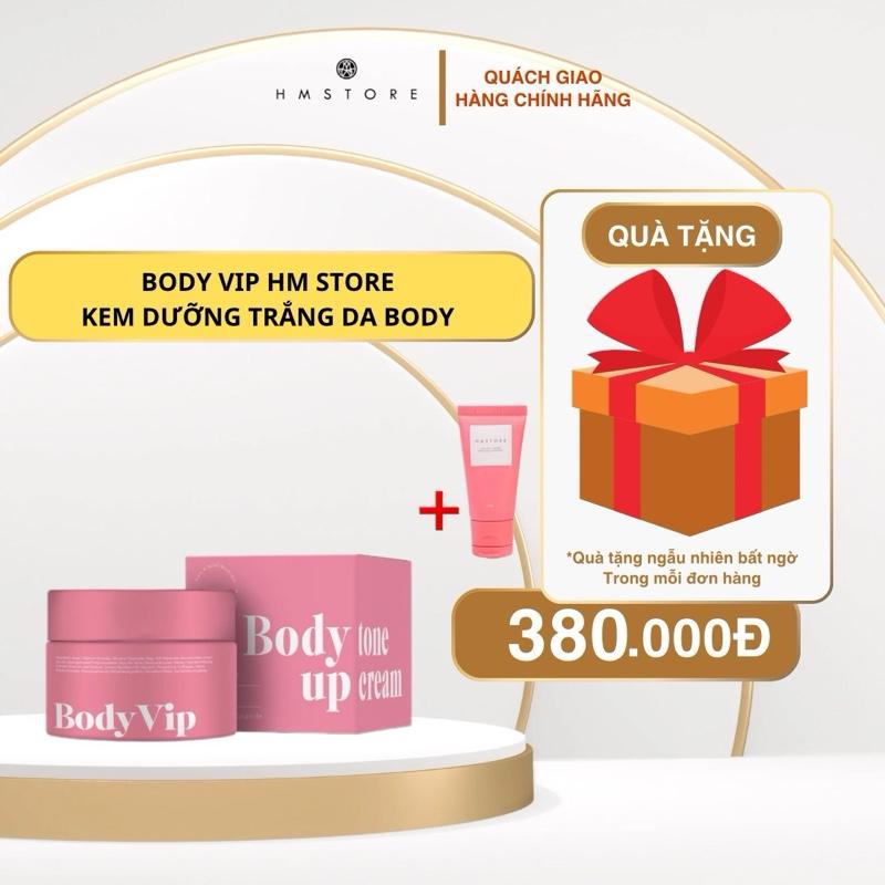  KEM DƯỠNG TRẮNG BODY - Kem Body VIP Dưỡng Da HM STORE  tặng kèm Kích Trắng  