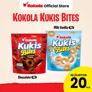 Biskuit Kokola - Kokola Kukis Bites (ISI 20 POUCH) Cemilan Cookies Manis