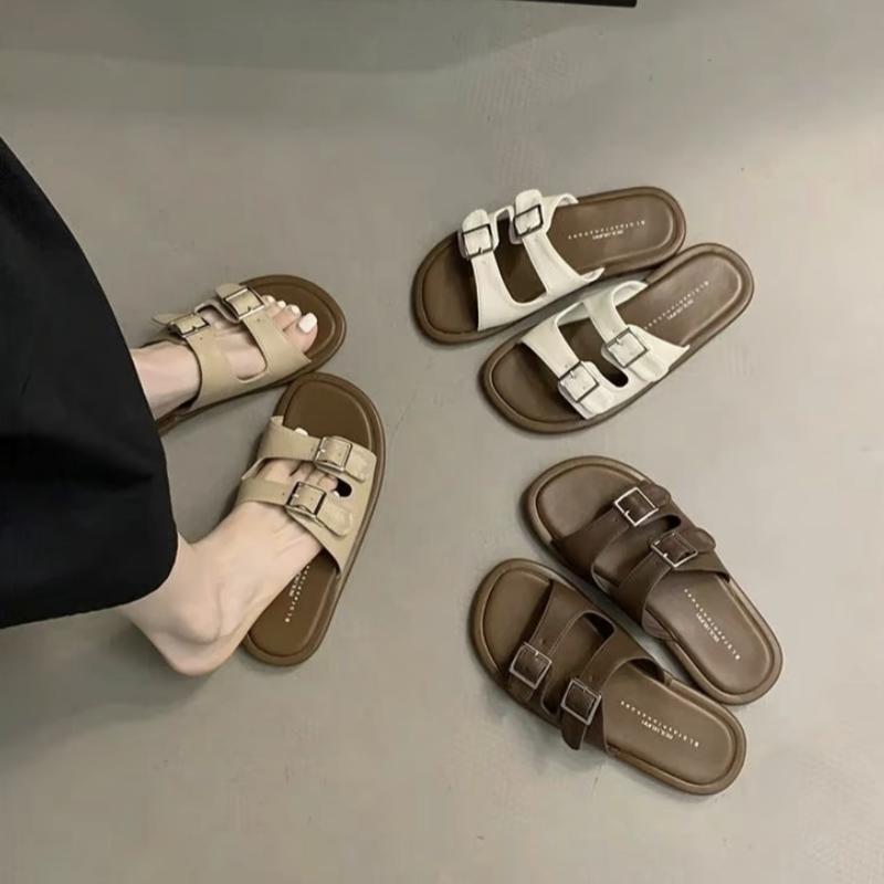 (+1 sân)Dép 2 quai, thời trang, đế cao su mềm, nhẹ Nữ DéP GiàY Shoes Sandal