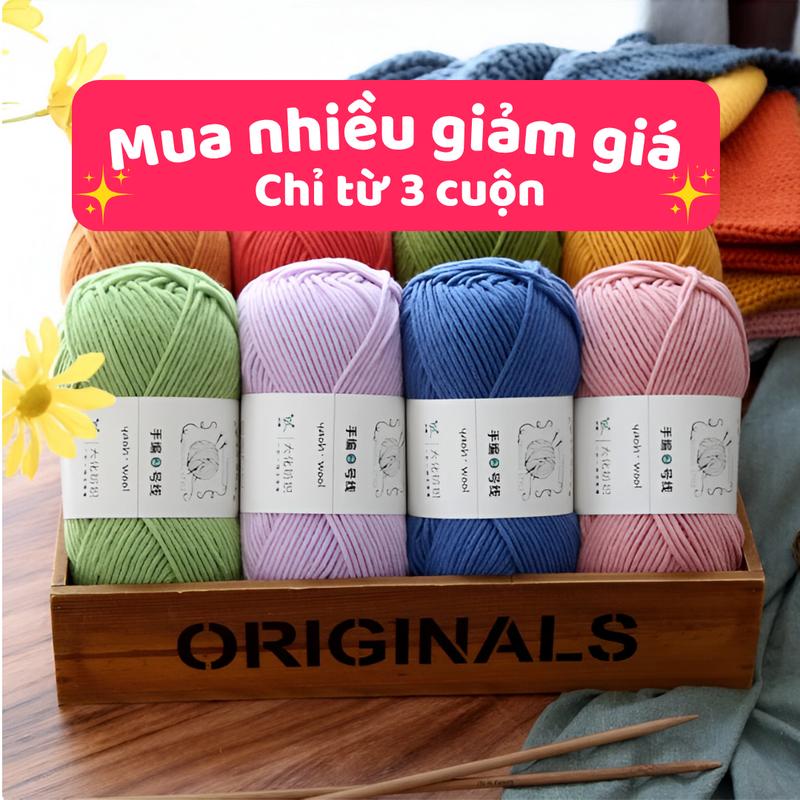   Bông bán Len  Len Yaoh Wool Acrylic Cao Cấp 3.5mm Lựa Chọn Hoàn Hảo Cho Khăn Móc Tay & Đan Áo crochet noel len acrylic khăn len Handmade hình phật 