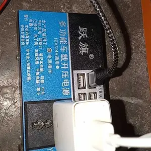 2000W Inverter Mobil DC 12V Ke AC 220V Konverter Daya Splitter 4 USB Pengisian Cepat Soket Universal Monitor Tegangan Pintar