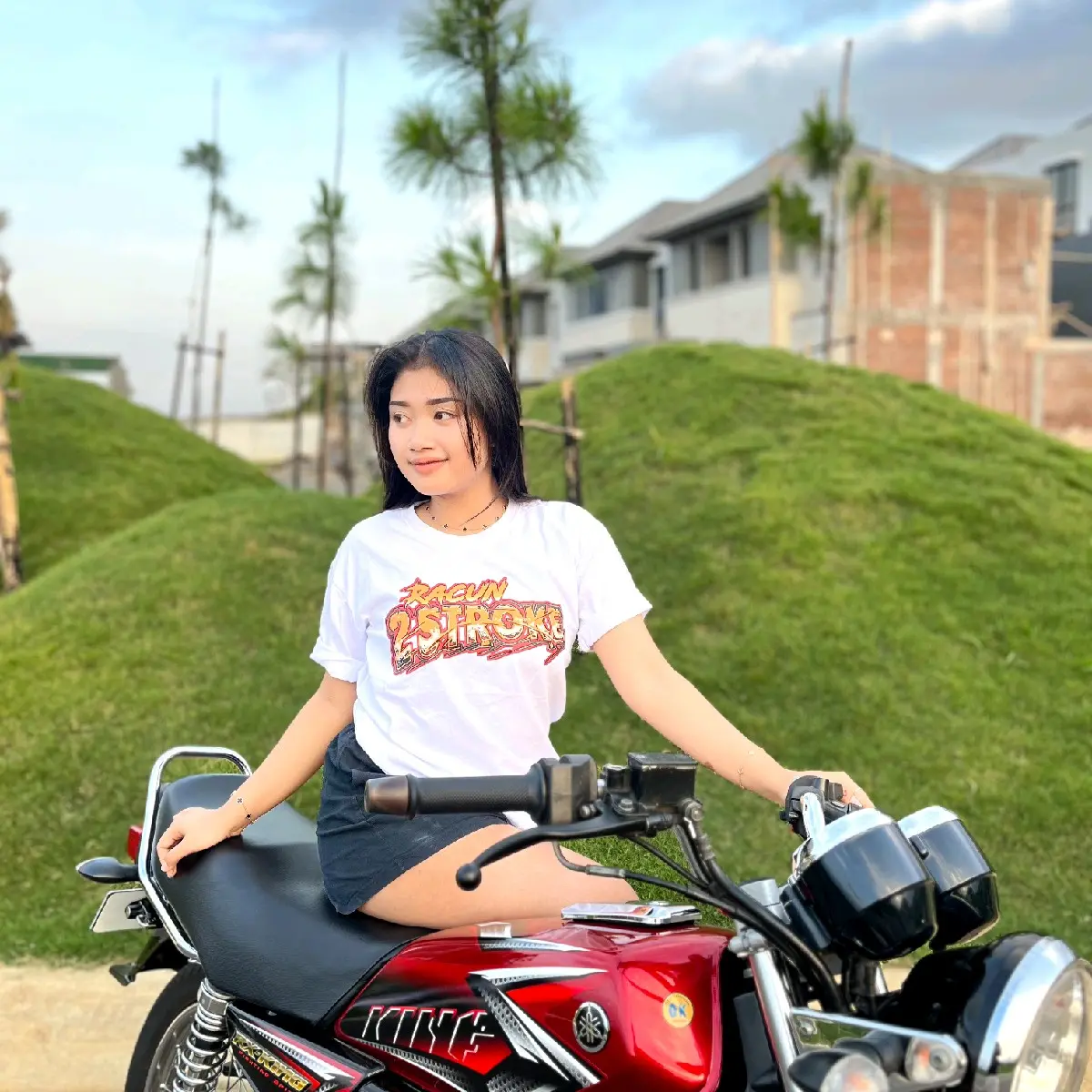 Kaos Racun2stroke desain Ninja ss dan Rx king Pria Keren Baju
