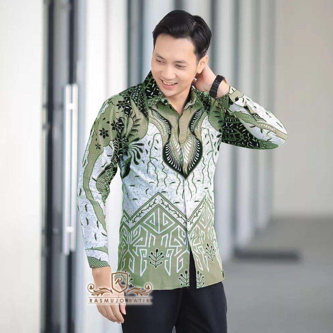 DINIE'STORE-TERBARU-KEMEJA BATIK PEKALONGAN PRIA MURAH MEWAH LENGAN PANJANG MOTIF DASI IJO-K004 Kerah Keren Nyaman Semi DINIE'STORE-TERBARU-KEMEJA BATIK PEKALONGAN PRIA MURAH MEWAH LENGAN PANJANG MOTIF DASI IJO-K004 Kerah Keren Nyaman Semi