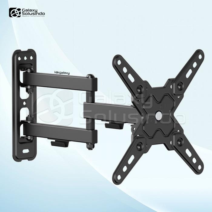 Gambar OXIMUS L10D 13-43 Inch Vesa Swivel Universal Wall Mount Monitor TV Bracket dari GASOL MALANG Kota Malang Tokopedia