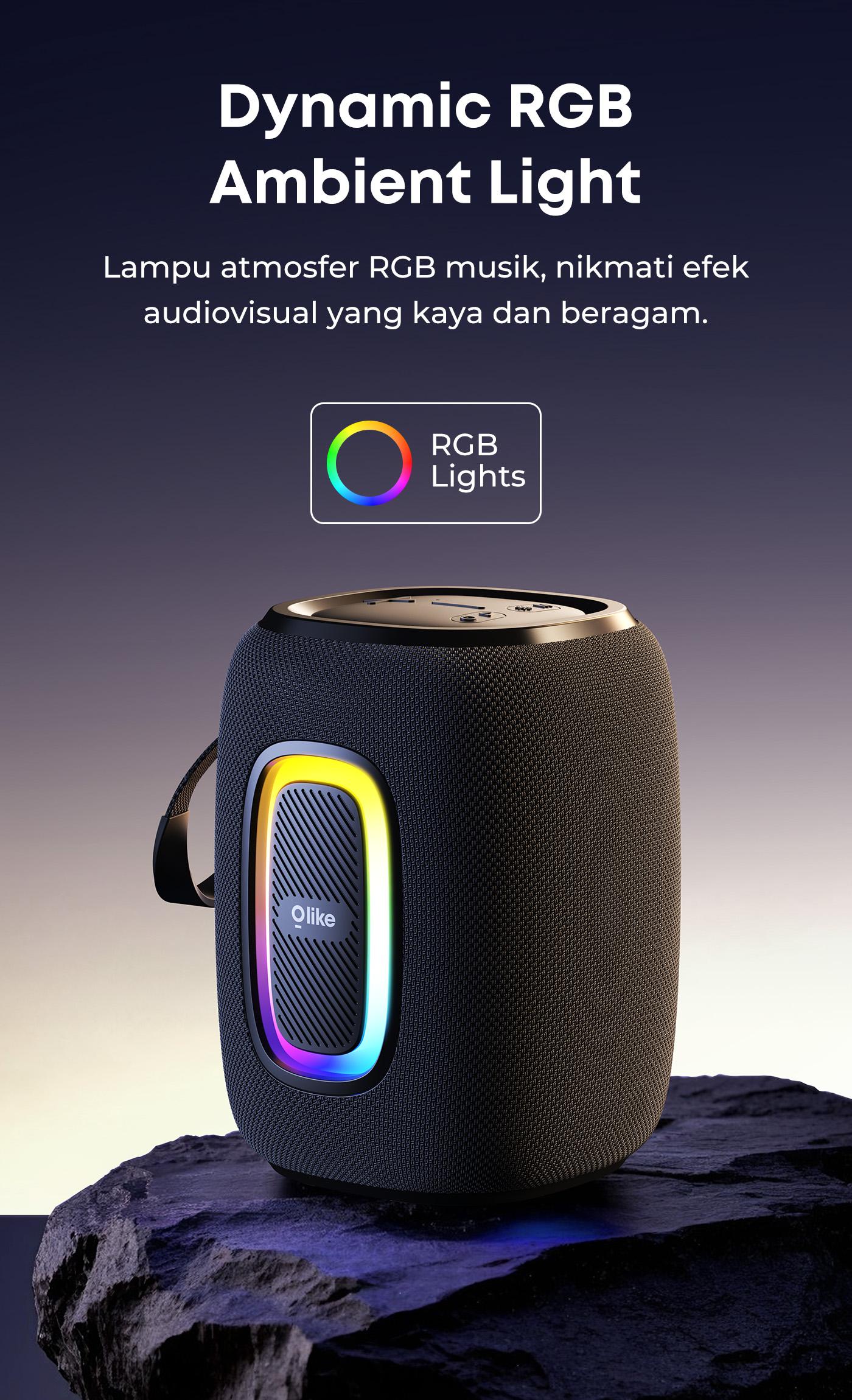 [NEW PRODUCT] Olike Speaker Bluetooth SV16 20W Dual Bass Subwoofer Bluetooth 6.0 Speaker Audio Portable With RGB Light