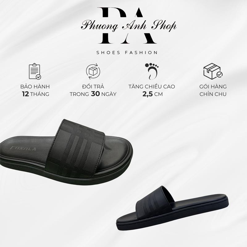 [ Hàng Cao Cấp ] - Dép Da Nam LUXURY Quai Da Không Thấm Nước Cao Cấp Bản Khâu Xung Quanh Đế Mới Nhất, Đế Cao Su Vân Đẹp Êm Chân Đủ Size 38 - 44 2