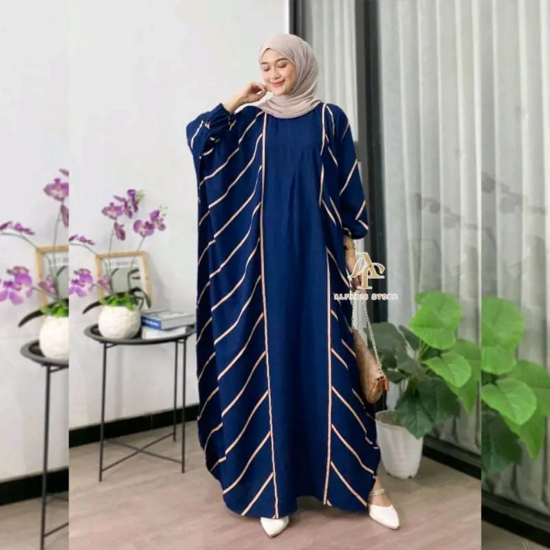 Kaftan Salur Terbaru Kaftan Rayon Jumbo Bahan Adem Nyaman Elegan