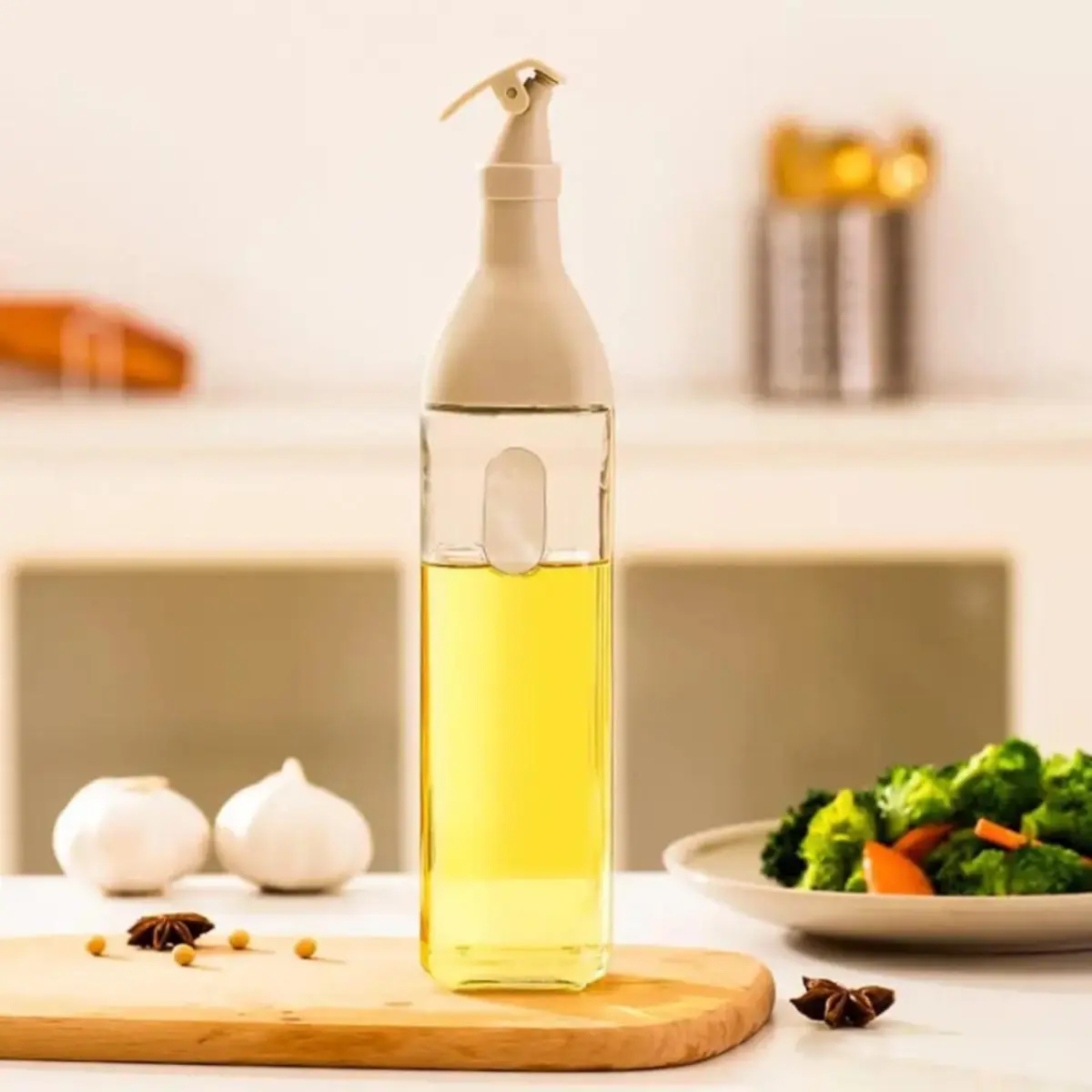 Botol Dispenser Minyak Kaca Tempat Minyak Aesthetic Botol Kecap