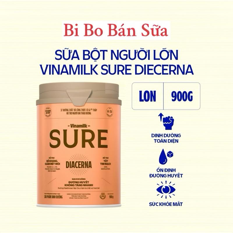  Sữa Bột Dành Cho Người Tiểu Đường Vinamilk Sure Diecerna - 900g 