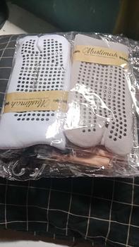 Product Review of Kaos Kaki Anti Slip Ukuran L Panjang Sebetis Wanita Bahan Nilon Spandex Lembut Muslim from R**a Y**i 1