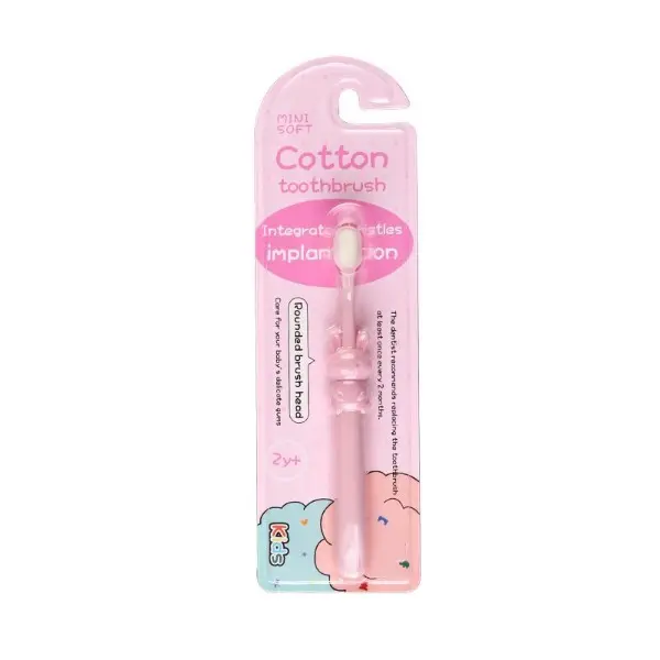 Combo 2 Bàn chải đánh răng trẻ em lông tơ mềm mịn chăm sóc răng miệng cho bé từ 1-10 tuổi Voi 8