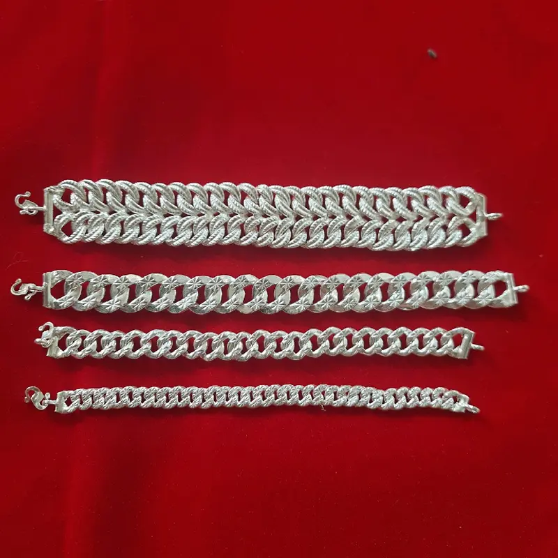 (COD) GELANG SISIK NAGA/ALDORA PERAK ASLI UKURAN DEWASA 0