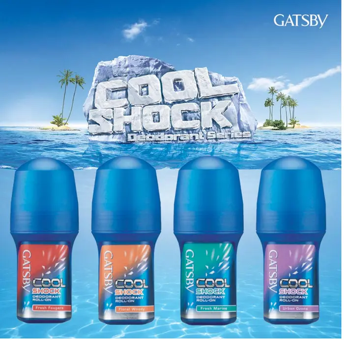 GATSBY COOL SHOCK DEODORANT ROLL ON 50ML