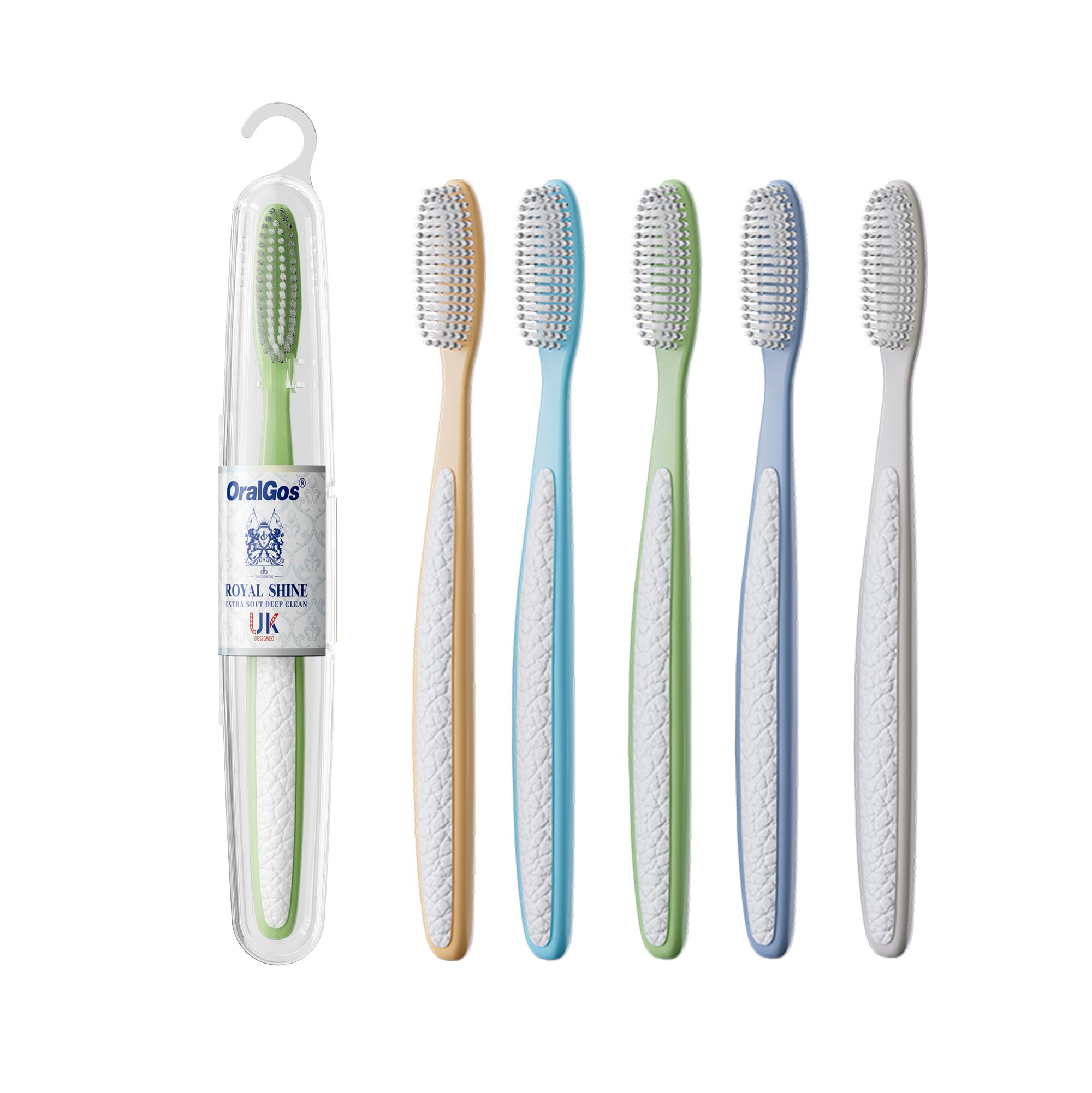 Sikat Gigi Dengan Kepala Panjang dan Lebar Ideal untuk Bepergian Pembersihan Cepat Lembut Seperti Kapas untuk Melindungi Gusi  toothbrush sikat gigi travel kit