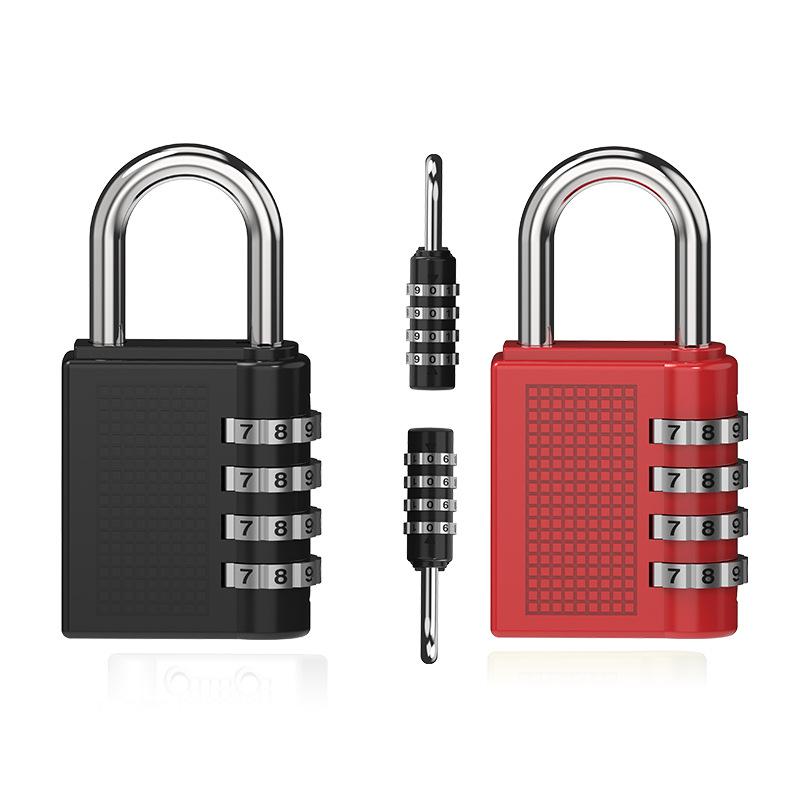 INT 4-Digit Combination Password Lock Heavy Duty Waterproof Padlock ...