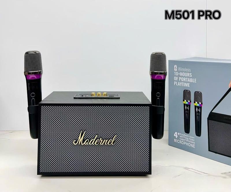 LOA KARAOKE BLUETOOTH M501 PRO KÈM 2 MICRO THIẾT KẾ KIỂU DÁNG MỚI ÂM HAY PIN TRÂU