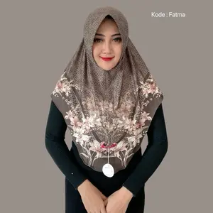 Indah Store - Hijab Instan Bergo Pet Jersey Printing Sublim Melda By Hasanah