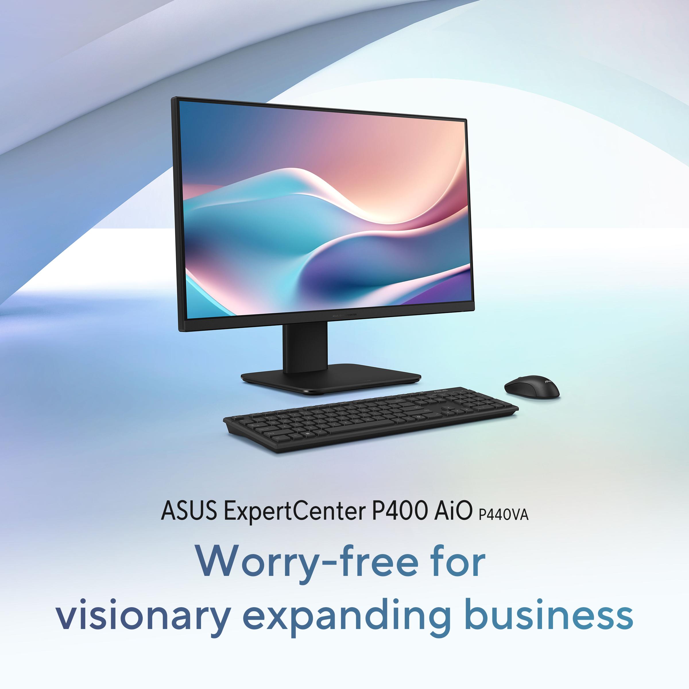 ASUS ExpertCenter P440 [P440VAT-B7850WS] 23,8" FHD Touch Intel Core i7-13620H 8GB 512GB Windows 11 Home + OHS24+M365 Warranty 2Y 1Y ADP Black