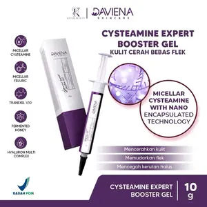 Daviena Skincare Cysteamine Expert Booster Gel Salep Flek Menghilangkan Noda Hitam Wajah Anti Aging Mencerahkan Kulit Menghilangkan Kerutan Halus BPOM