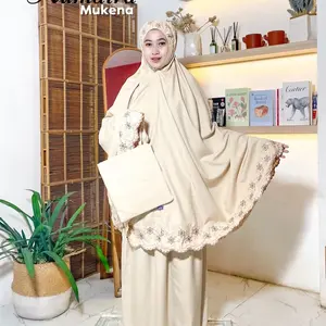 Humaira Mukena Wanita Model Terbaru  dengan Detail Bordir Elegan dan Nyaman untuk ibadah