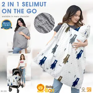 BABY LEON Selimut Bayi Multifungsi Selimut Bayi Baru Lahir Selimut Tidur Bayi Baru Lahir Alas Tidur Bayi BS-330