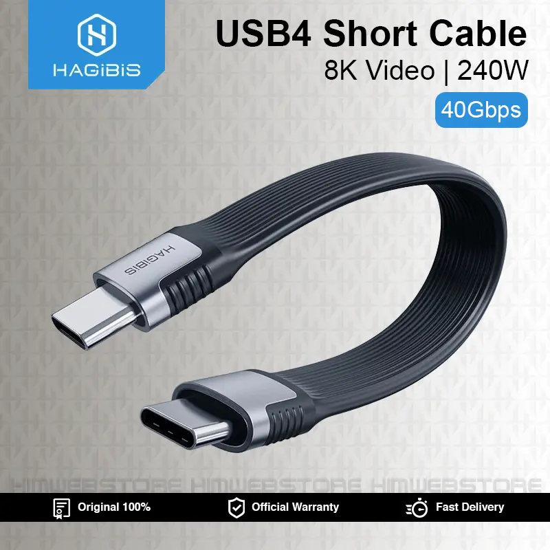 HAGIBIS UCD4 Kabel Powerbank SSD PD 240W Type-C 8K 40gb Fast Charging