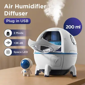 Mini Humidifier Aromatherapy Diffuser Space Capsule 7 Color - MJ046
