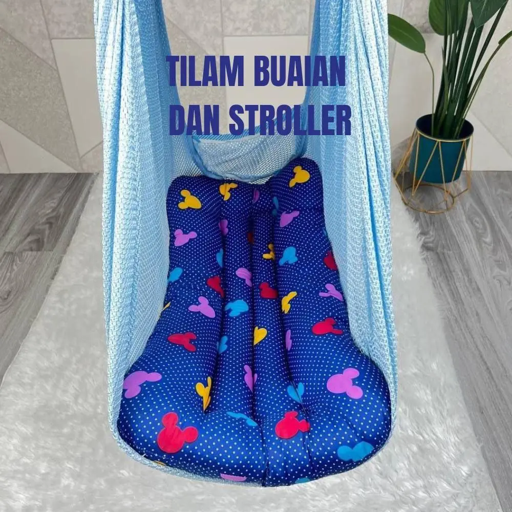 TILAM BUAIAN DAN STROLLER BABY / TILAM BABY COTTON / TILAM POLISTER FIBER PUTIH / TILAM ALAS KERETA (BOLEH COD)