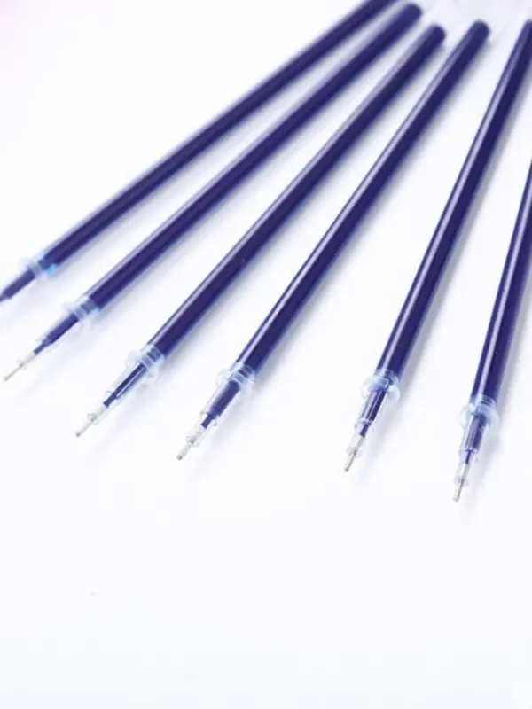 Refill Pen Core Hitam 0,5mm Perlengkapan Kantor Warna Merah Biru Refill 5