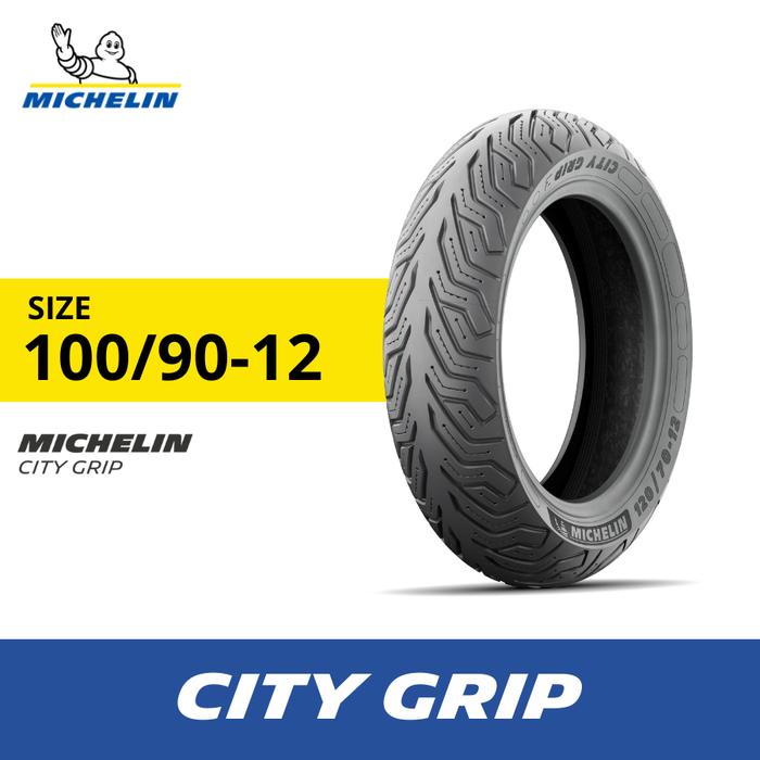 Gambar Ban Motor Michelin City Grip 100-90 R12 Tubeless - Scooter Vespa dari Ban Motor Michelin Kota Bekasi Tokopedia