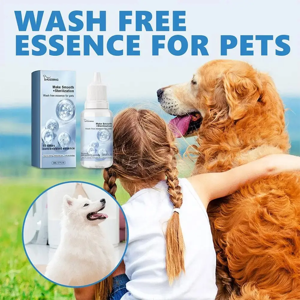 Pet Leave-in Shower Gel Smooths Hair Removes Mites  Deodorizes  Relieves Itching  Moisturizes