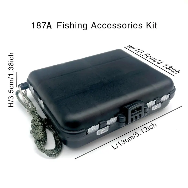 Fishing Lure Kit, 187pcs/set Fishing Lure & Accessories Set, Outdoor Fishing Accessories, Fishing Supplies for Outdoor Fishing 1